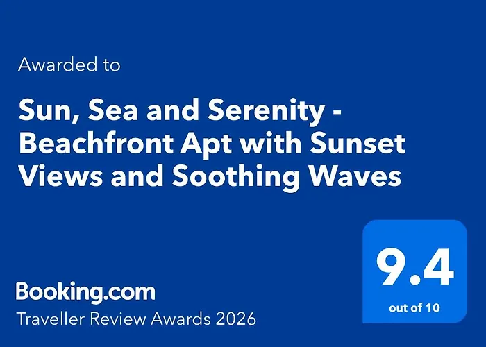 Apartment Sun, Sea And Serenity - Beachfront With Sunset Views And Soothing Waves Durrës